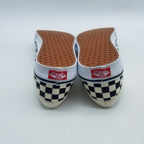 Vans Off The Wall Checkerboard Mens Size 12 Slip On Shoes Black White *Worn once - Picture 9 of 11